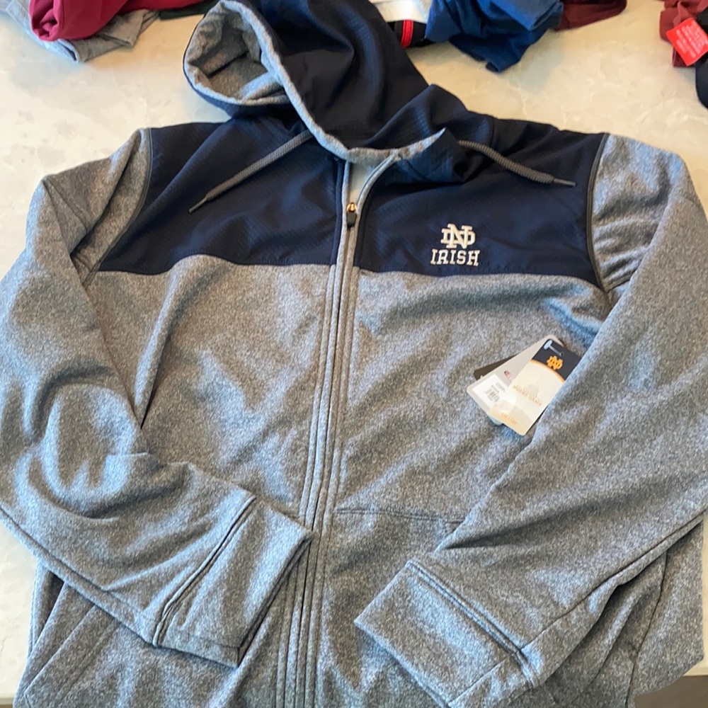 Brand new notre dame full zip